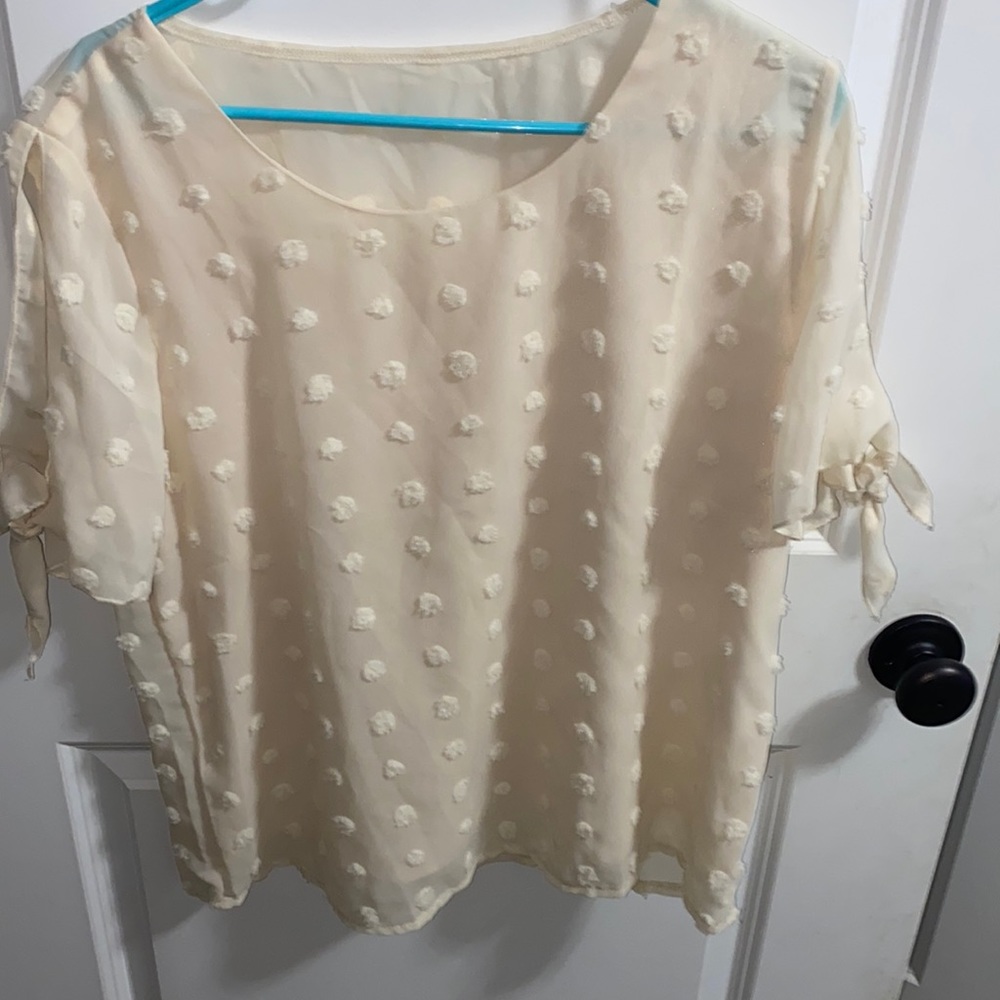 Cream blouse, negotiable